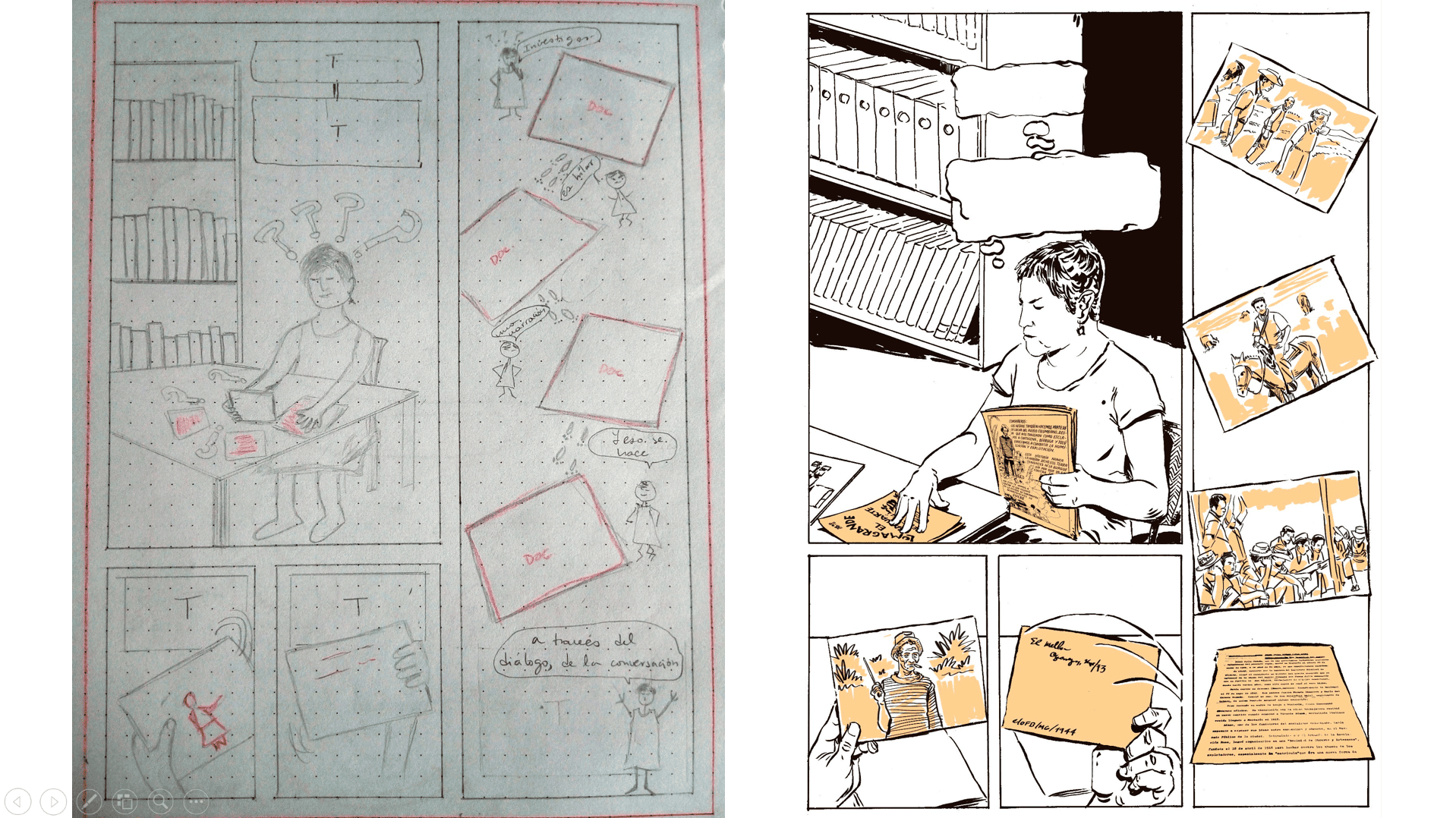 Historieta Doble: The Illustrator's Gaze in Visual Research for the Creation of Nonfiction Comics 4 Historieta doble Borrador